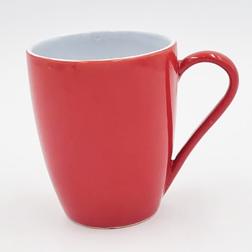 Red Inner White Ceramic Mug